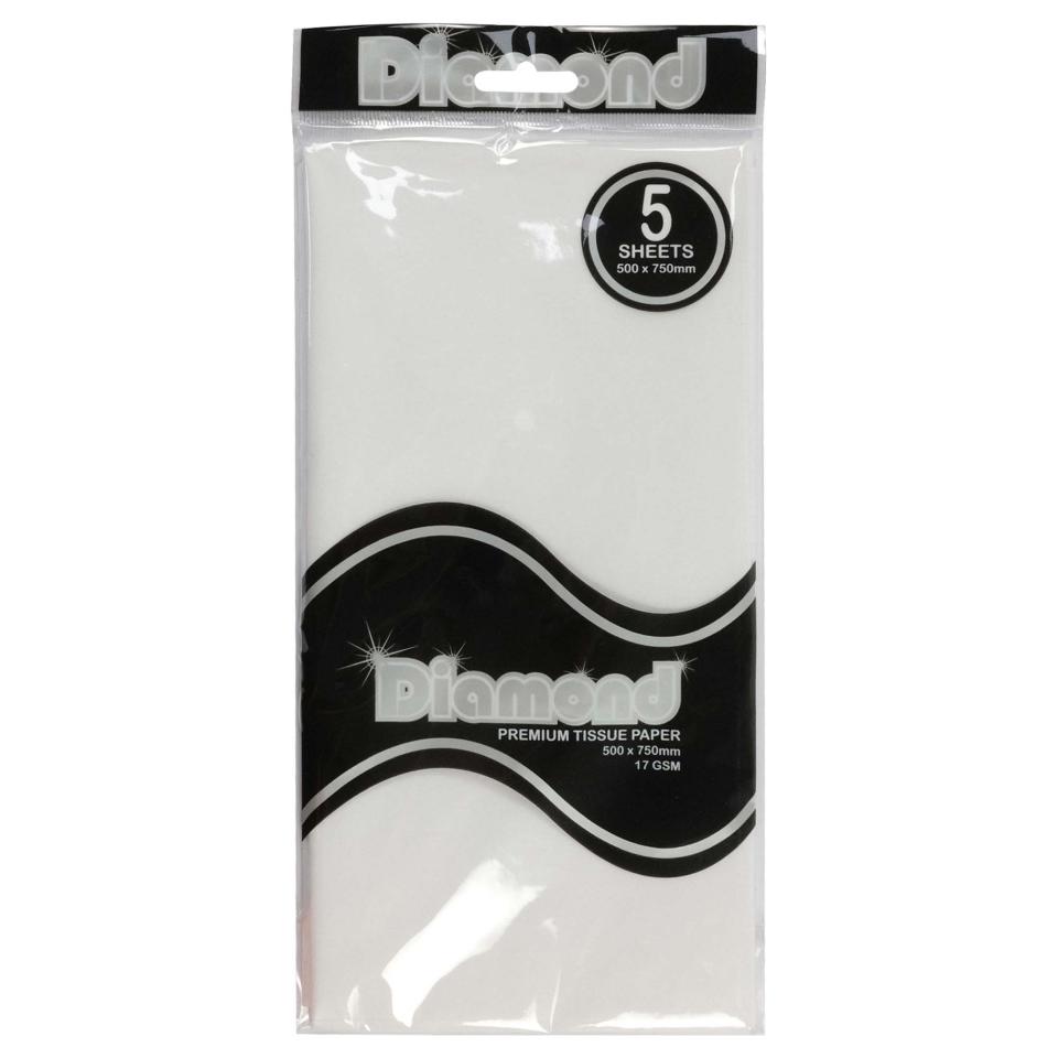 Diamond Tissue 5 Sheets 500 X 750mm White 12 Pack Image