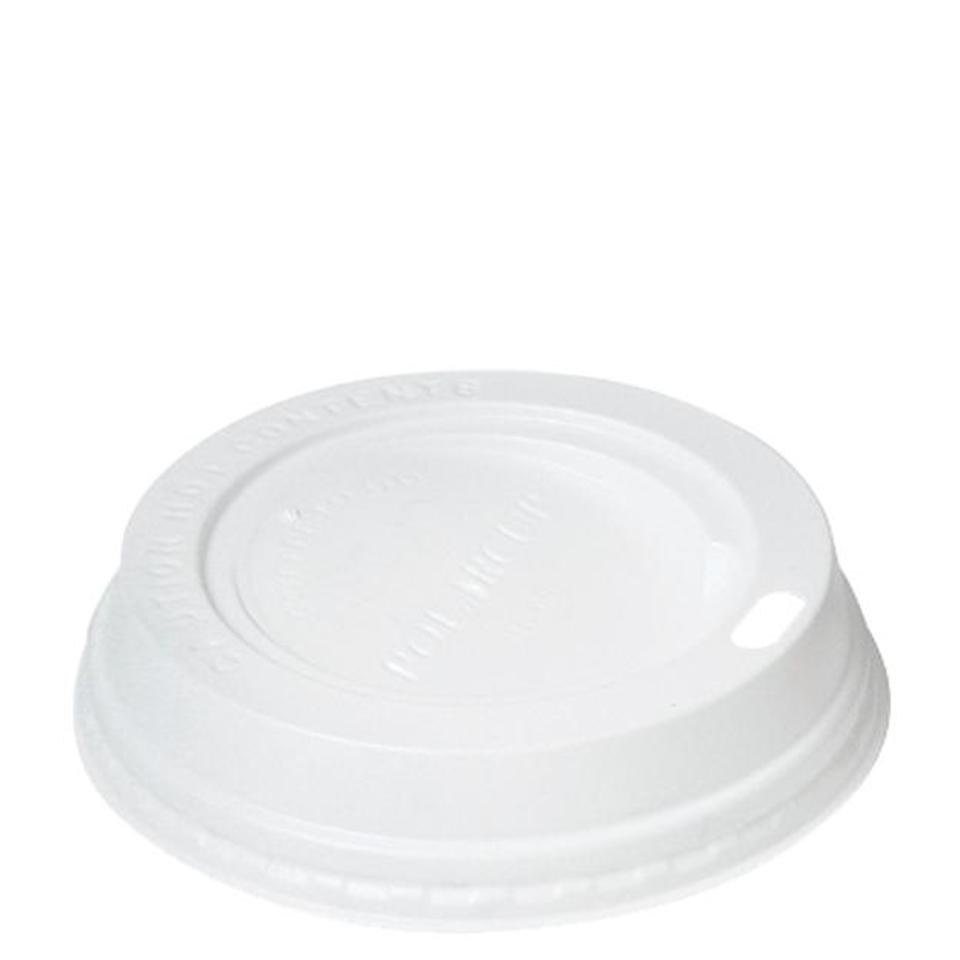 Huhtamaki Lid To Suit 8Oz/285ml Hot Cup White Pack 100