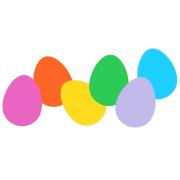 Quill Shapes Easter Eggs Pk30 Asst