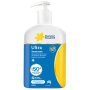 Cancer Council Ultra Sunscreen SPF50+ Pump Pack 500ml Each