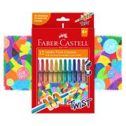 Faber Castell Jumbo Twist Crayon Pack 12