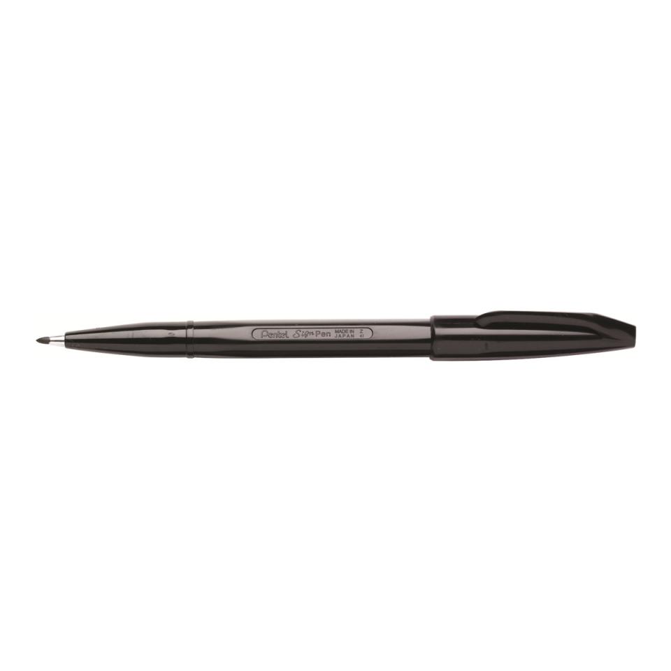 Pentel S520-A Sign Pen Black Box 12