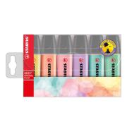 Stabilo Boss Highlighters Assorted Pastels Pack 6