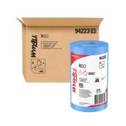 Wypall 94223E X60 Wipers Small Blue 80 Sheet Roll Pack 6 