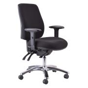 Buro Roma High Back Chair 24/7 With Arms In Black