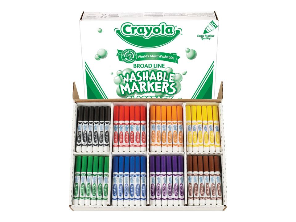 Crayola Classpack Washable Broadline Coloured Markers Assorted Box 200