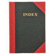 Cumberland Notebook Hardcover Indexed Ruled A5 200 Page Red & Black