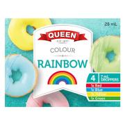 Queen Rainbow Food Colour Pack 4 x 7ml