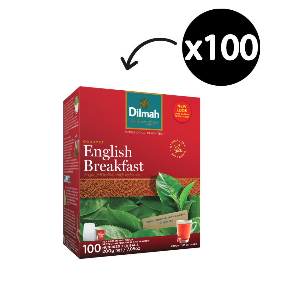 Dilmah English Breakfast Tea Bags Pack 100
