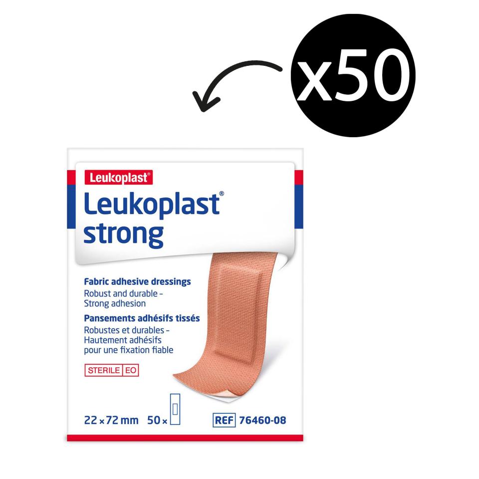 Uneedit Leukoplast Adhesive Fabric Strips Pack 50 Winc