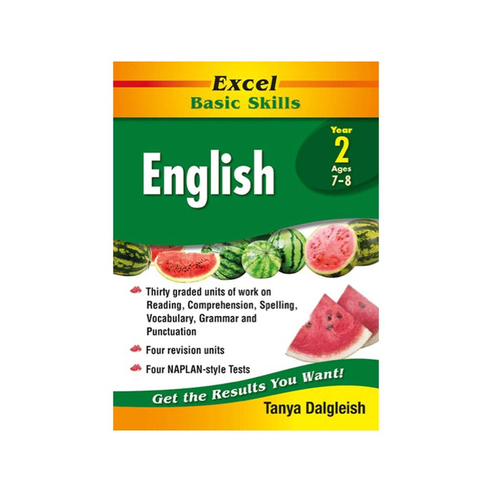 Pascal Press Excel Basic Skills - English Year 2 Author Tanya Dalgleish