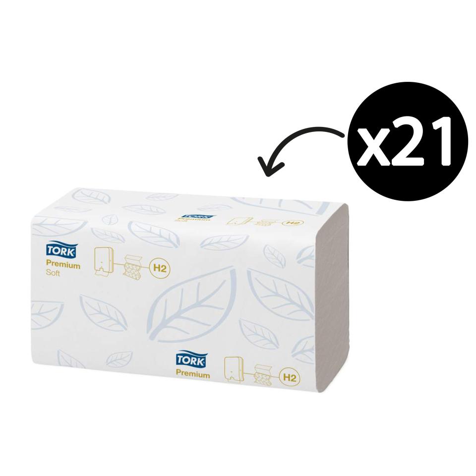 Tork 100289 Xpress Soft Multifold Hand Towel H2 Premium 150 Sheets ...