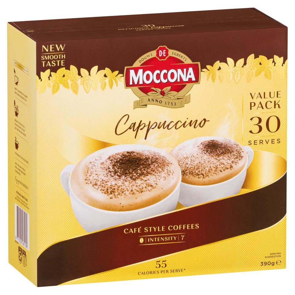 Mocca Box Moccona Cappuccino Coffee Sachets Box 30 | Winc