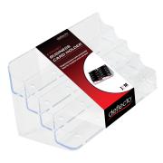 Deflecto Business Card Holder 8 Compartments Clear