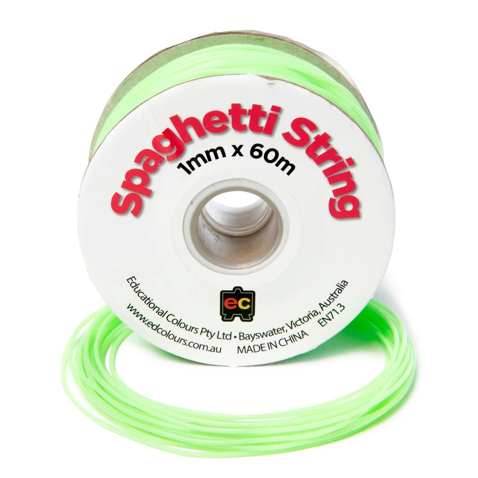 EC Spaghetti String PVC Tubing 1mm x 60m Pale Green 