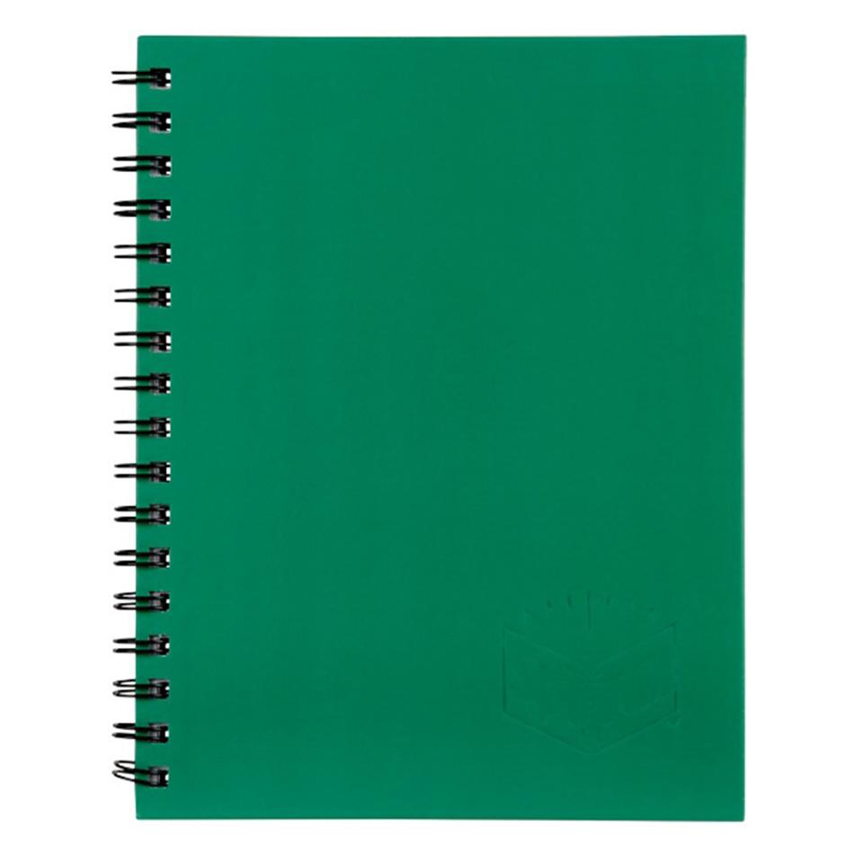 Spirax 511 Side Opening Hard Cover Notebook 225X175mm 200 Page Green