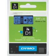 Dymo D1 Label Printer Tape 19mm x 7m Black On Blue