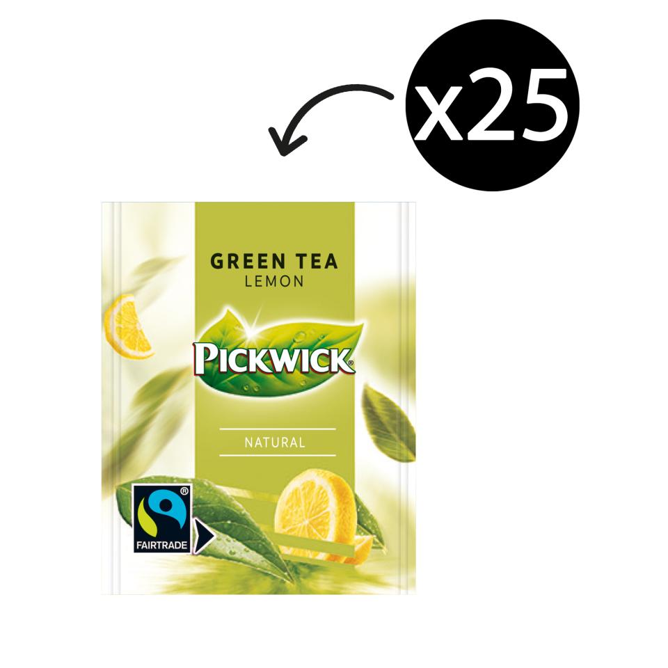 Pickwick Green Tea & Lemon Fair Trade Enveloped Tea Bags Pack 25