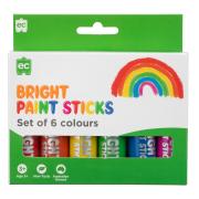 Educational Colours Paint Sticks Bright Set 6