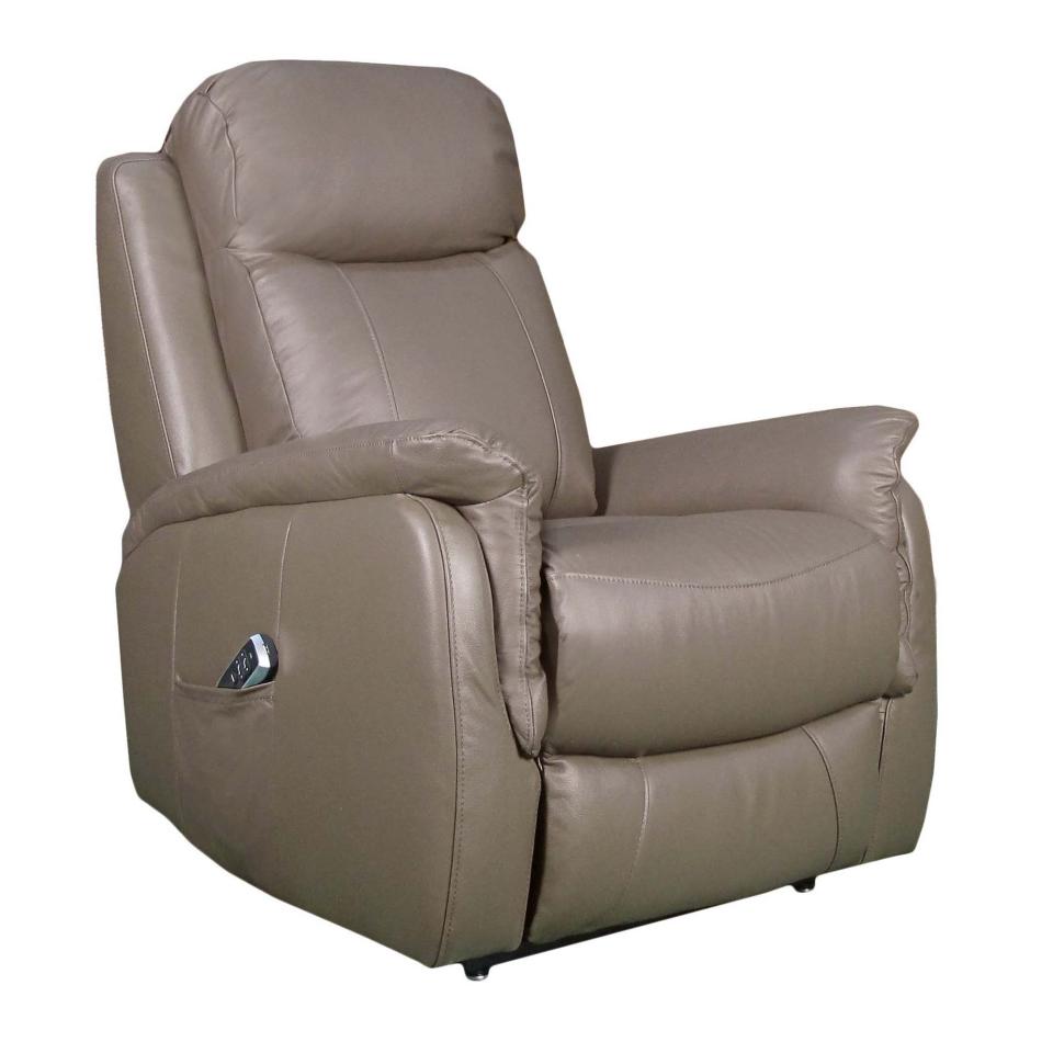 Ascot Dual Motor Lift Chair  Leather Taupe