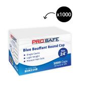 Disposable Bouffant Round Cap 24' PP Blue Pack 1000