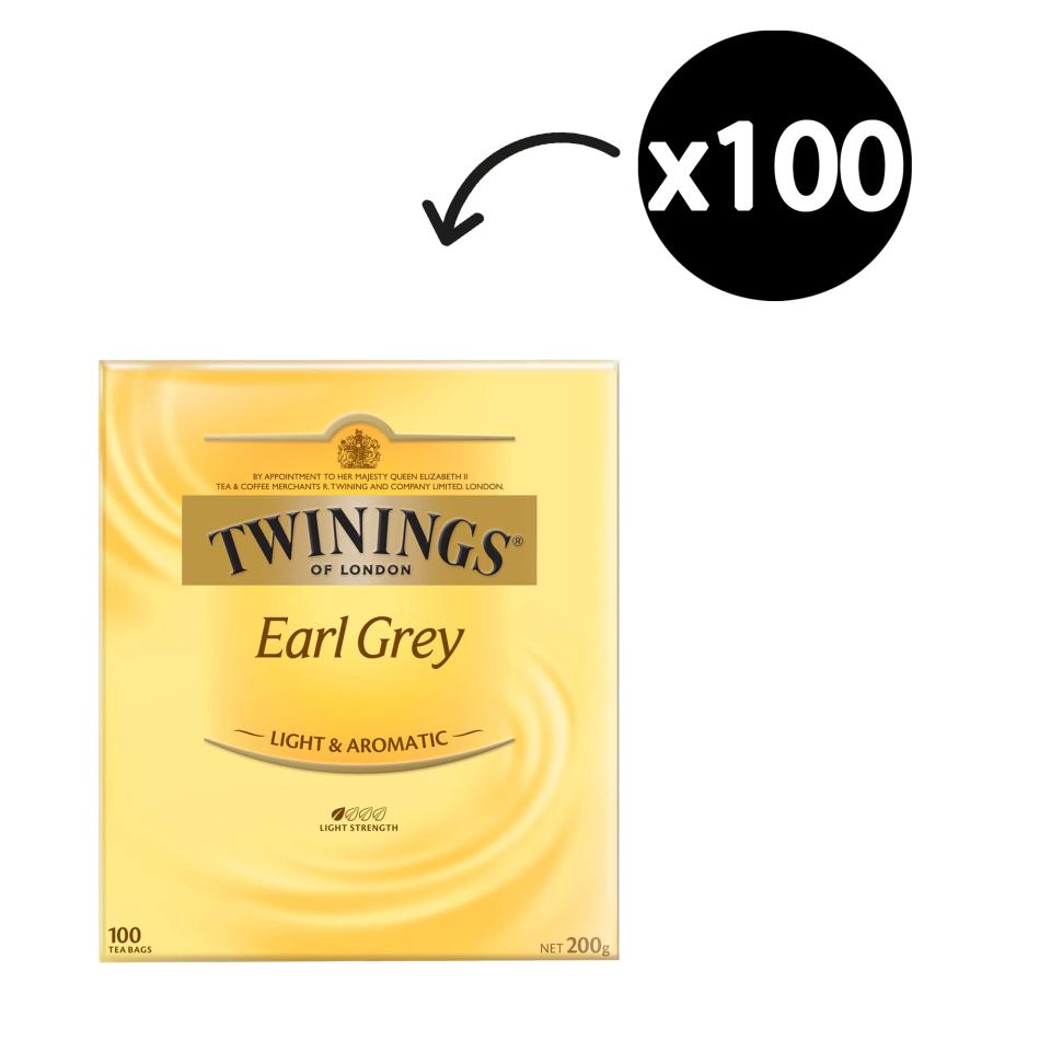Twinings Earl Grey Tea Bags Pack 100