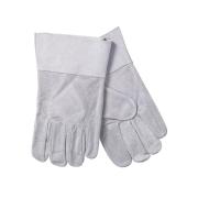 Safechoice Gloves Leather 25cm White Mens Pair