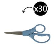 Westcott Round Point Antimicrobial Scissors 152mm Blue Handle Pack 30