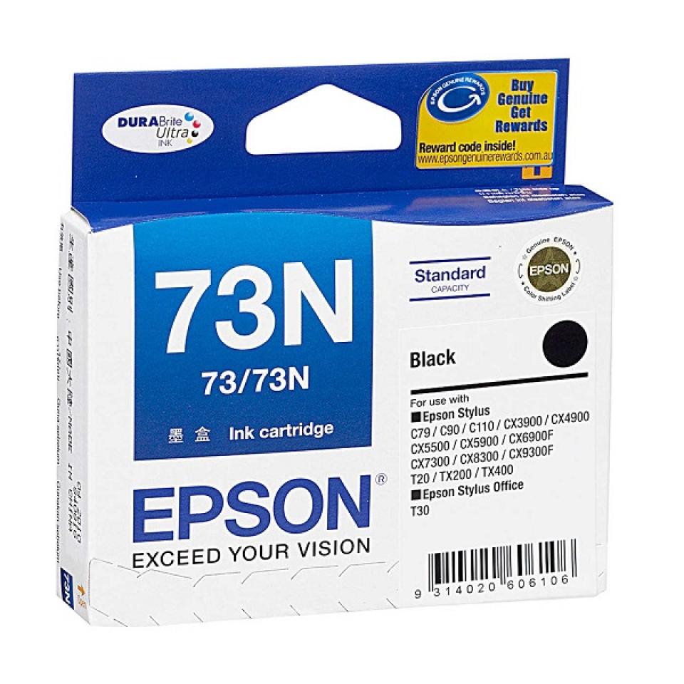 Epson 73N Black Ink Cartridge - C13T105192