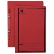 Avery Spiral Spring Action File Red with Black Print Foolscap 355 x 241mm