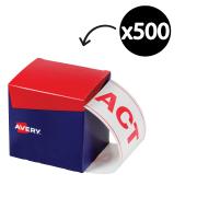 Avery ACT Shipping Label 100 x 150.4mm Red/White 500 Labels