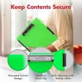 Thumbnail image of Dexas Slimcase 2 Side Open Storage Clipboard A4 Neon Green