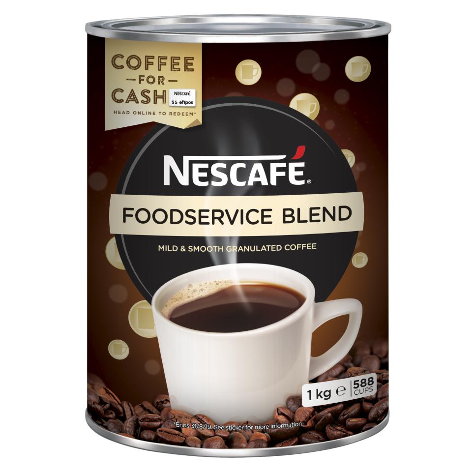 Nescafe Foodservice Blend Instant Coffee Tin 1kg Winc