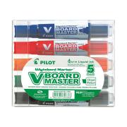 Pilot Begreen V Board Master Whiteboard Marker Chisel 1.4-4.8mm Assorted Colours Pack 5