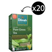 Dilmah Pure Ceylon Green Tea Tagged Tea Bags Pack 20