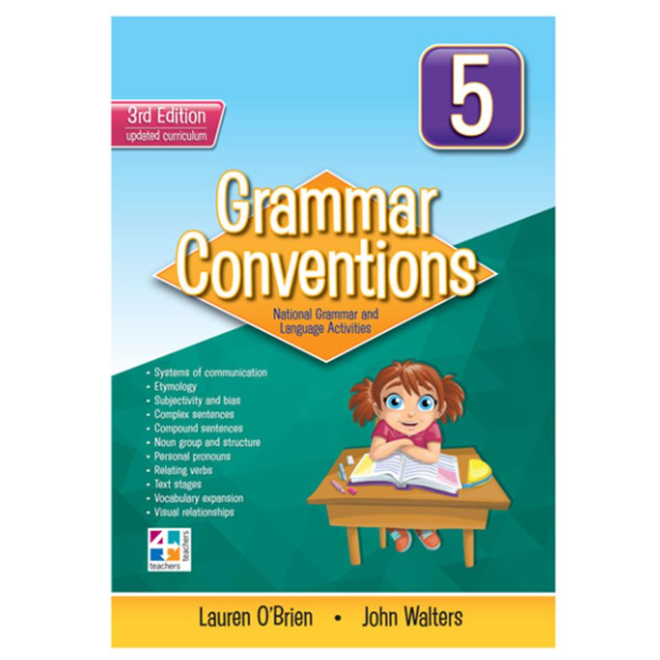 Grammar Conventions Book 5 3rd Ed Teachers 4 Teachers Harry O'Brien