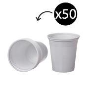 Winc All Purpose Plastic Cup 180ml White Pack 50