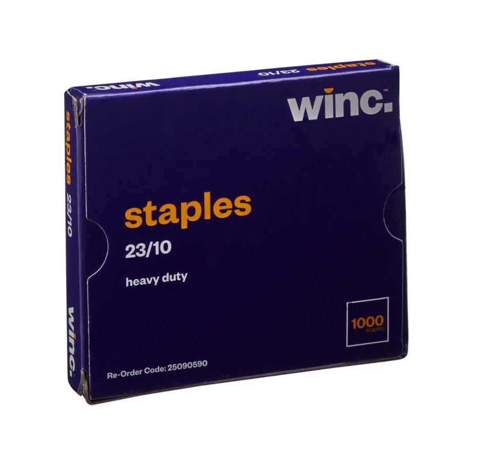 Winc Heavy Duty Staples 23/10 Box 1000 Winc