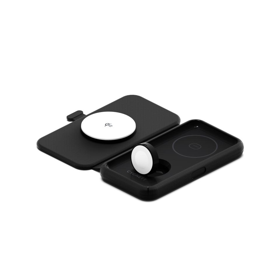 Cygnett Magtravel Qi2 3-in-1 Travel Charger Black Image