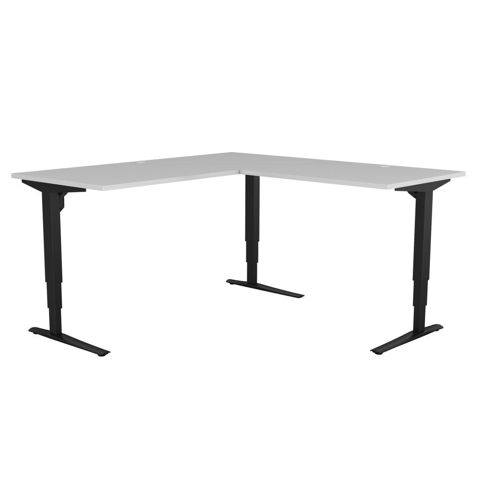 Conset 501-43 Electric Sit Stand L-Desk 640-1275h x 1800w x 1800w x 800dmm