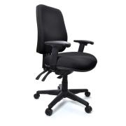 Buro Roma High Back Chair With Adjustable Arms Black