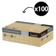 Bastion Latex Lightly Powdered Glove Smooth Texture Medium Box 100