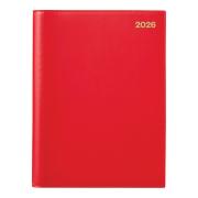 Winc 2026 Soft Touch Hard Cover Diary A4 Week to View Red