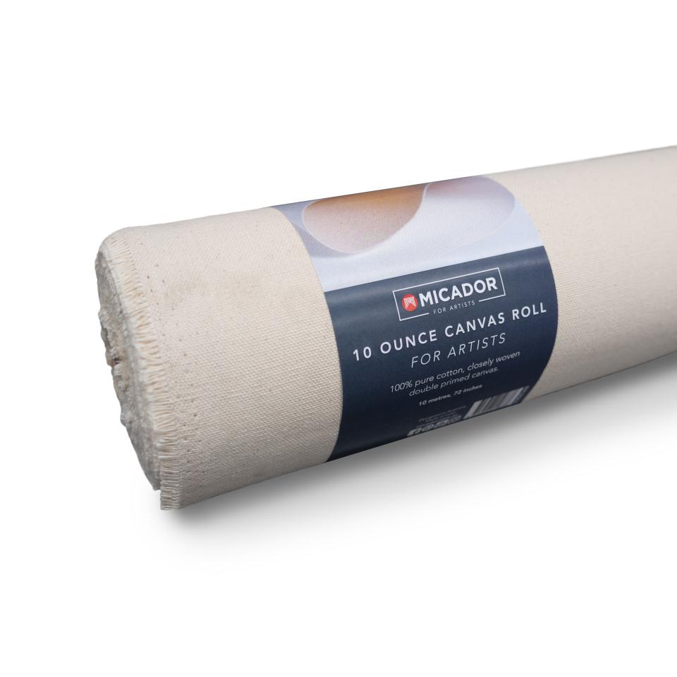 Roymac Canvas Roll Double Primed 10m 10Oz 72 Inch Image