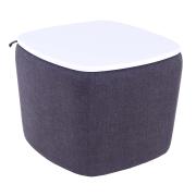 Winc Ambition Ottoman with Table Top 420(h) x 540(w) x 540(d)mm Grey/Charcoal