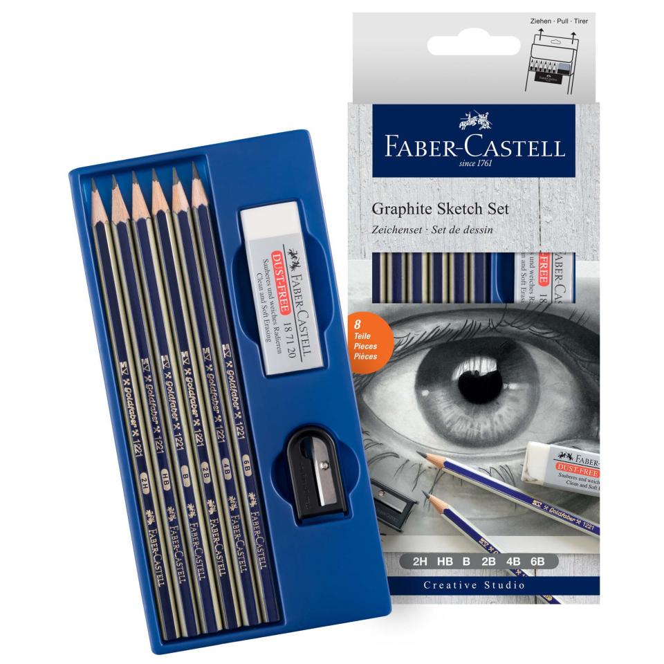Faber-Castell Graphite Lead Sketch Set 6