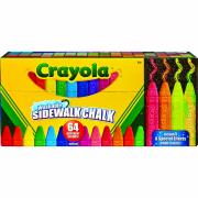 Crayola Washable Sidewalk Chalk Carton 64