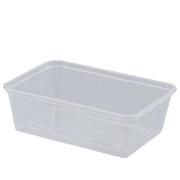 Castaway Takeaway Food Containers Rectangular 175x120x55mm 750ml Clear Carton 500
