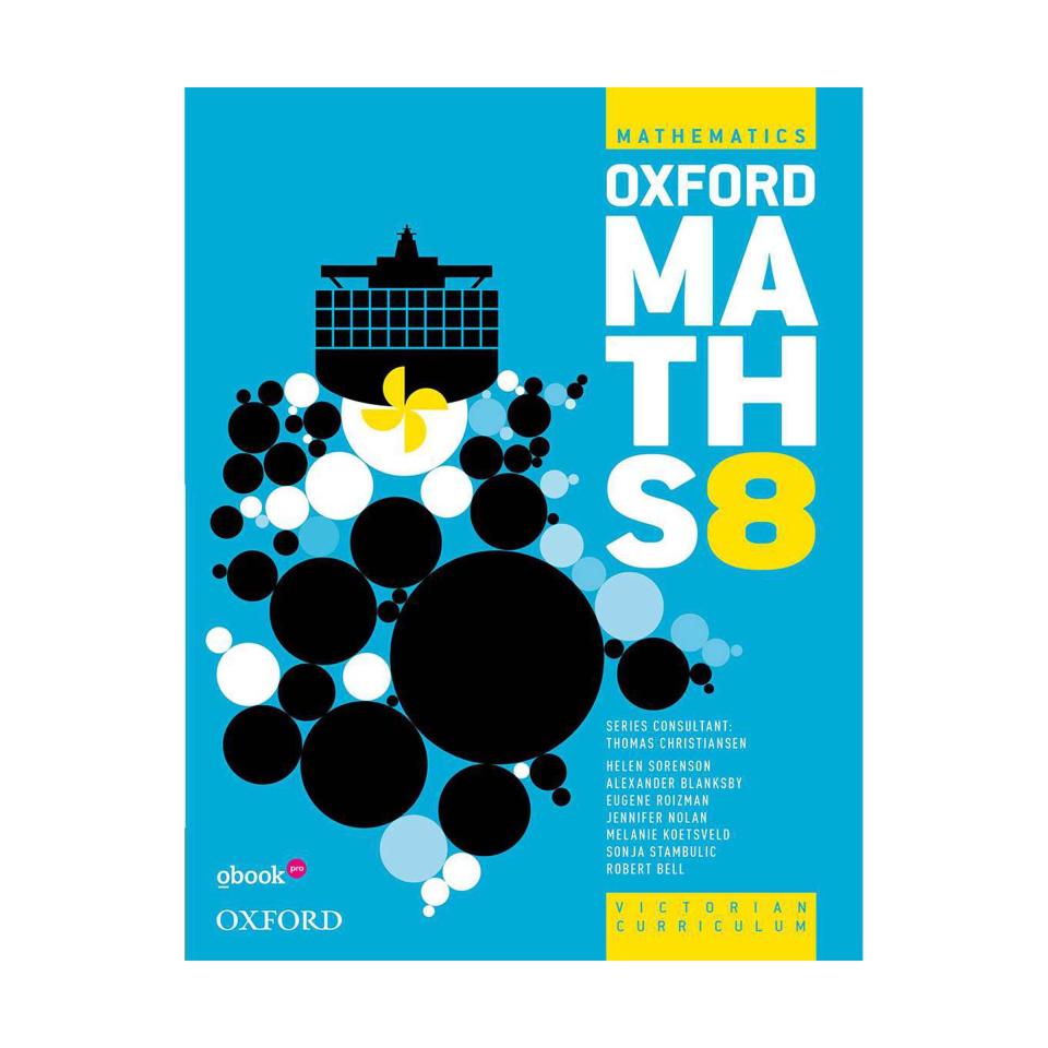 Oxford Maths 8 For The Victorian Curriculum SB + Obook Assess Jennifer Nolan 1st Edn