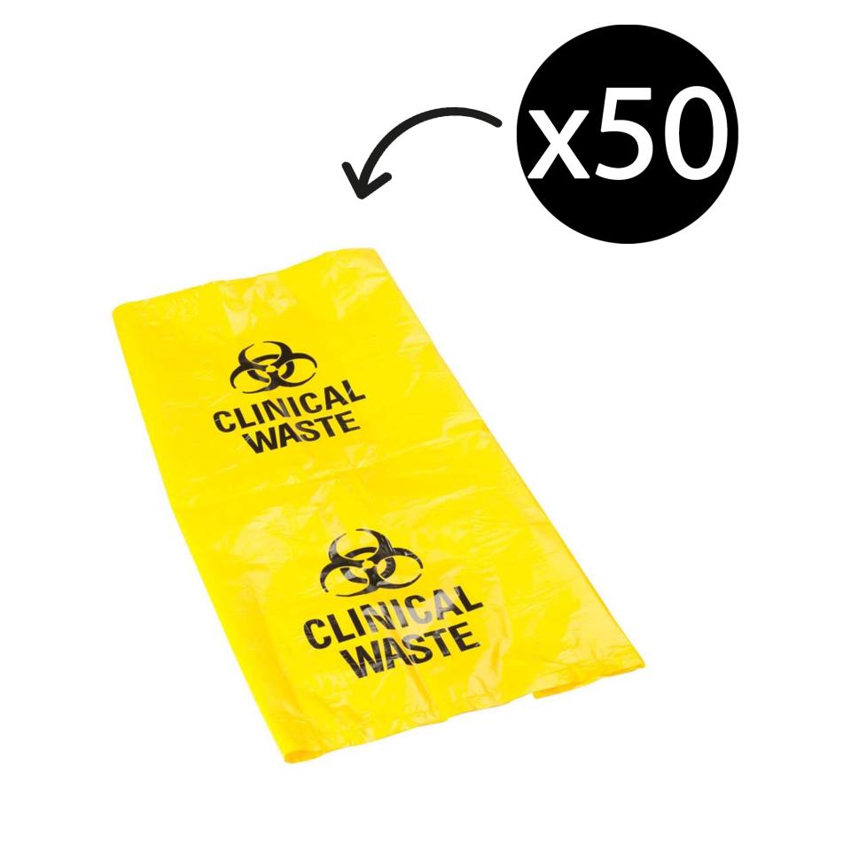 Austar Biohazard Clinical Waste Bag 500x600mm 30 Litre Packet 50